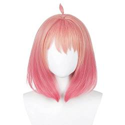 GZIRUE Farbverlauf Rosa Perücke Haar für Anya Forger Cosplay Wig Anime Kostüm with Wig Cap von GZIRUE