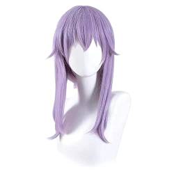 GZIRUE Lila Kurze Geflochtene Perücke Haar für Shinoa Hiiragi Wig Cosplay Anime Kostüm with Wig Cap von GZIRUE