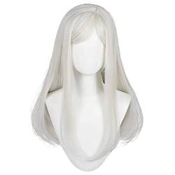 GZIRUE Weiße Lange Gerade Perücke Haar für Sanzu Haruchiyo Cosplay Wig Kostüm mit Perücke Kappe Wig Cap von GZIRUE