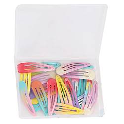 30 Stück bunte kleine Haarclips 1,2 Zoll Candy-Farbe kleine Haarspangen Kinder Mini Metall Schnappverschluss Haarspangen für kleine Mädchen (5CM, Variabel) von GZXYUAN