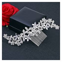 Braut Haarkamm Hochzeitskleid Haarschmuck Clip Haarnadeln für Frauen Braut Kopfschmuck Ornamente Prinzessin (8) von GaRcan