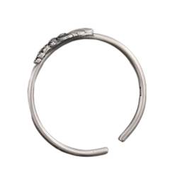 GaRcan Reines Silber Matt Damenarmband Silber Offenes Geburtstagsgeschenk Silber Armreif für Frauen von GaRcan