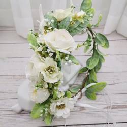 Handgemachte Blumenkronen Kranz Mädchen Stirnband Hochzeit Haarschmuck Kopfschmuck Frauen Blumengirlande Braut Kopfbedeckung von GaRcan