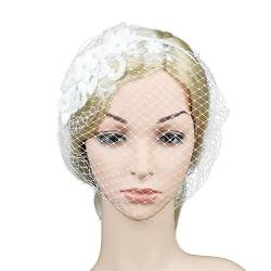 Kopfbedeckung für Frauen, Damen-Stirnband, Haarschmuck für Frauen, Hochzeit, Haarschmuck, Netz-Kopfschmuck, Netz-Haarband, Damen-Mesh-Kopfbedeckung, Netz-Kopfbedeckung für Damen von GaRcan