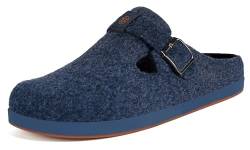 Gaatpot Hausschuhe Herren Pantoffeln Damen Filzclog Winter Filz Slipper,Blau A,EU38 von Gaatpot