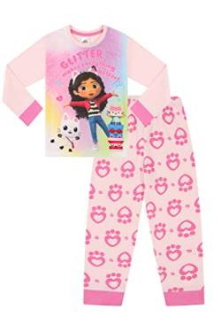 Gabby's Dollhouse Mädchen Glitzer macht alles besser, langes rosa Pyjama-Set, rose, 116 von Gabby's Dollhouse