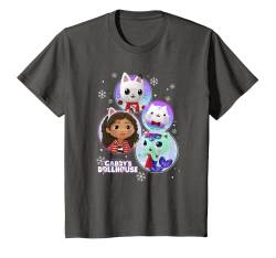 Kinder Gabby's Dollhouse Group Christmas Character Snowflake Panels T-Shirt von Gabby's Dollhouse