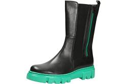 Gabor Chelsea Boots Leder-/Textilkombination uni schwarz chelsea-boots modisch von Gabor