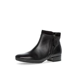 Gabor Damen Ankle Boots, Frauen Stiefeletten,Komfortable Mehrweite (H),gefüttert,winterstiefeletten,stiefel,schwarz (Flausch),37.5 EU / 4.5 UK von Gabor