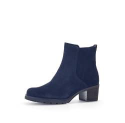 Gabor Damen Ankle Boots, Frauen Stiefeletten,Moderate Mehrweite (G),bootee,booties,halbstiefel,kurzstiefel,dark-blue(Flausch),37.5 EU / 4.5 UK von Gabor