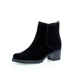 Gabor Damen Ankle Boots, Frauen Stiefeletten,Moderate Mehrweite (G),gefüttert,winterstiefeletten,bootee,schwarz (Flausch),40 EU / 6.5 UK von Gabor