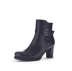 Gabor Damen Ankle Boots, Frauen Stiefeletten,Moderate Mehrweite (G),knöchelhoch,reißverschluss,bootee,booties,midnight (Micro),38.5 EU / 5.5 UK von Gabor