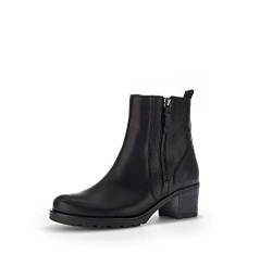 Gabor Damen Ankle Boots, Frauen Stiefeletten,Moderate Mehrweite (G),uebergangsschuhe,uebergangsstiefel,stiefel,schwarz (Micro),38 EU / 5 UK von Gabor