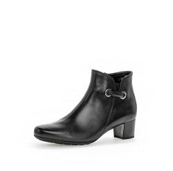 Gabor Damen Ankle Boots, Frauen Stiefeletten,Moderate Mehrweite (G),uebergangsstiefel,knöchelhoch,stiefel,schwarz (Micro),37.5 EU / 4.5 UK von Gabor