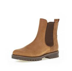 Gabor Damen Chelsea Boots, Frauen Stiefeletten,Wechselfußbett,Komfortable Mehrweite (H),uebergangsschuhe,cognac (Flausch),38.5 EU / 5.5 UK von Gabor