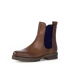 Gabor Damen Chelsea Boots, Frauen Stiefeletten,Wechselfußbett,Komfortable Mehrweite (H),uebergangsstiefel,sattl/EF(Fl/river),37.5 EU / 4.5 UK von Gabor