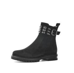 Gabor Damen Chelsea Boots, Frauen Stiefeletten,Wechselfußbett,Komfortable Mehrweite (H),uebergangsstiefel,warm,schwarz (Mel.),36 EU / 3.5 UK von Gabor