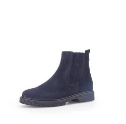 Gabor Damen Chelsea Boots, Frauen Stiefeletten,Wechselfußbett,Moderate Mehrweite (G),halbstiefel,kurzstiefel,dark-blue (Micro),38 EU / 5 UK von Gabor
