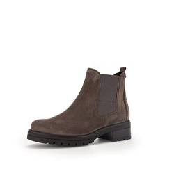 Gabor Damen Chelsea Boots, Frauen Stiefeletten,Wechselfußbett,Moderate Mehrweite (G),kurzstiefel,braun (Micro),38 EU / 5 UK von Gabor