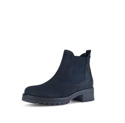 Gabor Damen Chelsea Boots, Frauen Stiefeletten,Wechselfußbett,Moderate Mehrweite (G),uebergangsschuhe,nightblue (Micro),38 EU / 5 UK von Gabor