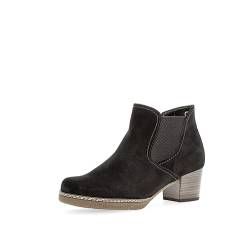 Gabor Damen Chelsea Boots, Frauen Stiefeletten,Wechselfußbett,Moderate Mehrweite (G),uebergangsstiefel,hoch,schwarz(S.n/Micro),37 EU / 4 UK von Gabor