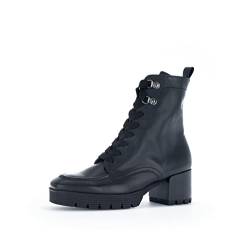 Gabor Damen Combat Boots, Frauen Stiefeletten,Moderate Mehrweite (G),bootee,booties,halbstiefel,kurzstiefel,schwarz (Micro),38.5 EU / 5.5 UK von Gabor