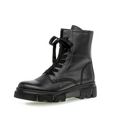 Gabor Damen Combat Boots, Frauen Stiefeletten,Wechselfußbett,Best Fitting,bootee,booties,halbstiefel,kurzstiefel,schwarz,37.5 EU / 4.5 UK von Gabor