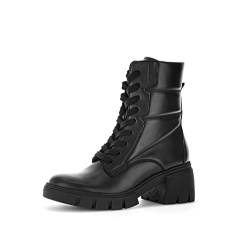 Gabor Damen Combat Boots, Frauen Stiefeletten,Wechselfußbett,Best Fitting,schnürstiefel,bootee,booties,halbstiefel,schwarz,40 EU / 6.5 UK von Gabor