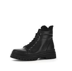 Gabor Damen Combat Boots, Frauen Stiefeletten,Wechselfußbett,Best Fitting,schnürstiefel,winterstiefel,winterschuhe,warm,schwarz,41 EU / 7.5 UK von Gabor