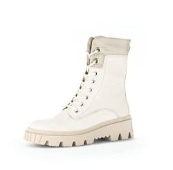 Gabor Damen Combat Boots, Frauen Stiefeletten,Wechselfußbett,Best Fitting,uebergangsschuhe,uebergangsstiefel,panna/desert(panna,42 EU / 8 UK von Gabor