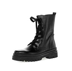 Gabor Damen Combat Boots, Frauen Stiefeletten,Wechselfußbett,Best Fitting,uebergangsstiefel,schnürstiefel,warm,schwarz (uni),37 EU / 4 UK von Gabor