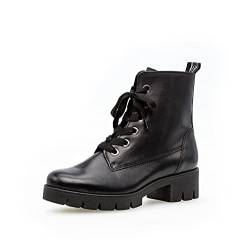 Gabor Damen Combat Boots, Frauen Stiefeletten,Wechselfußbett,Best Fitting,uebergangsstiefel,schnürstiefel,winterstiefel,schwarz,37 EU / 4 UK von Gabor