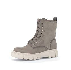 Gabor Damen Combat Boots, Frauen Stiefeletten,Wechselfußbett,Best Fitting,winterstiefel,winterschuhe,gefüttert,oliv (panna),39 EU / 6 UK von Gabor