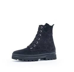 Gabor Damen Combat Boots, Frauen Stiefeletten,Wechselfußbett,Moderate Mehrweite (G),uebergangsschuhe,schwarz (Frottee),38 EU / 5 UK von Gabor