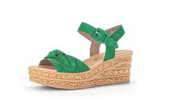 Gabor Damen Keilsandalen, Frauen Sandalen,Best Fitting,wedge-heel,hoch,sommerschuhe,freizeitschuhe,offene schuhe,verde,38.5 EU / 5.5 UK von Gabor