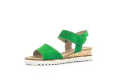 Gabor Damen Keilsandalen, Frauen Sandalen,Moderate Mehrweite (G),keilsandaletten,keilabsatz,wedge-heel,bequem,verde (Kork/creme),40 EU / 6.5 UK von Gabor