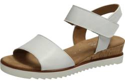 Gabor Damen Keilsandalen, Frauen Sandalen,Moderate Mehrweite (G),keilsandaletten,keilabsatz,wedge-heel,bequem,weiss(Kork/offwhi),40 EU / 6.5 UK von Gabor