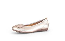 Gabor Damen Klassische Ballerinas, Frauen Flats,Ballett-Schuhe,Ballet-Flats,flach,Ausgehschuhe,Abendschuhe,Slip-ons,Pumps,Puder,37.5 EU / 4.5 UK von Gabor