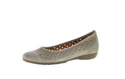 Gabor Damen Klassische Ballerinas, Frauen Flats,Halbschuhe,Sommerschuhe,Slipper,Ballerina-Schuhe,Ballett-Schuhe,flach,Schilf,37.5 EU / 4.5 UK von Gabor