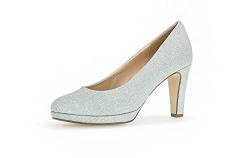 Gabor Damen Klassische Pumps, Frauen Absatzschuhe,stöckelschuhe,Businessschuhe,büro,Office,elegant,high Heels,Heels,Silber,41 EU / 7.5 UK von Gabor