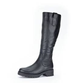 Gabor Damen Klassische Stiefel, Frauen Boots,Wechselfußbett,Moderate Mehrweite (G),Lammfell,uebergangsstiefel,schwarz,40 EU / 6.5 UK von Gabor