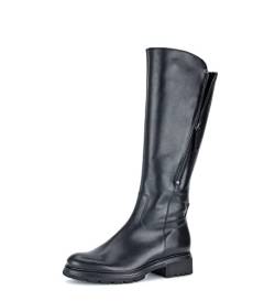 Gabor Damen Klassische Stiefel, Frauen Boots,Wechselfußbett,uebergangsstiefel,uebergangsschuhe,gefüttert,schwarz(altsilber),38 EU / 5 UK von Gabor