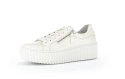 Gabor Damen Low-Top Sneaker, Frauen Halbschuhe,Wechselfußbett,Best Fitting,Freizeitschuhe,Laufschuhe,schnürschuhe,Latte (Creme),39 EU / 6 UK von Gabor