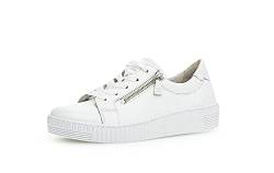 Gabor Damen Low-Top Sneaker, Frauen Halbschuhe,Wechselfußbett,Best Fitting,Freizeitschuhe,Turnschuhe,Laufschuhe,Weiss (Ice),43 EU / 9 UK von Gabor