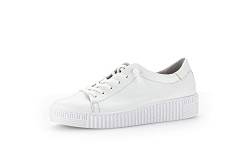 Gabor Damen Low-Top Sneaker, Frauen Halbschuhe,Wechselfußbett,Best Fitting,Turnschuhe,Laufschuhe,schnürschuhe,Weiss (Ice),40.5 EU / 7 UK von Gabor