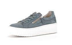 Gabor Damen Low-Top Sneaker, Frauen Halbschuhe,Wechselfußbett,Freizeitschuhe,Laufschuhe,straßenschuhe,Strassenschuhe,Jeans (Ice),38 EU / 5 UK von Gabor