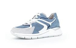 Gabor Damen Low-Top Sneaker, Frauen Halbschuhe,Wechselfußbett,Komfortable Mehrweite (H),Wedge Heel,Women's,Nautic/ltgrey/weis,39 EU / 6 UK von Gabor