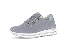 Gabor Damen Low-Top Sneaker, Frauen Halbschuhe,Wechselfußbett,Komfortable Mehrweite (H),straßenschuhe,Nautic/Aqua.(perf),40 EU / 6.5 UK von Gabor