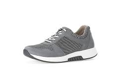 Gabor Damen Low-Top Sneaker, Frauen Halbschuhe,Wechselfußbett,Laufschuhe,schnürschuhe,schnürer,Plateausohle,Grey/River,38 EU / 5 UK von Gabor