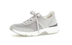 Gabor Damen Low-Top Sneaker, Frauen Halbschuhe,Wechselfußbett,Laufschuhe,schnürschuhe,schnürer,Plateausohle,Light Grey,37.5 EU / 4.5 UK von Gabor